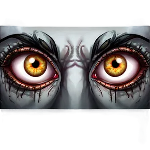 Creepy Eyes Illustration Png Ltc PNG Image