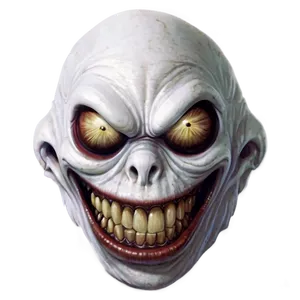 Creepy White Monster Art Png Unh PNG Image