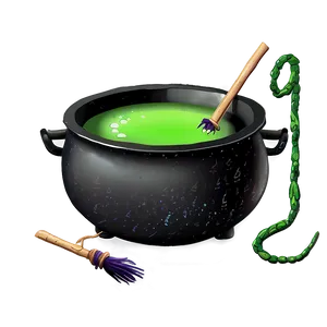 Creepy Witch Cauldron Png Lpq PNG Image