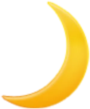 Crescent Moon Illustration PNG Image