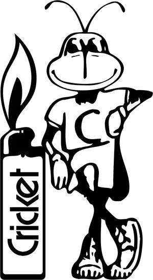 Cricket Insect Mascot Holding Trophy PNG Image