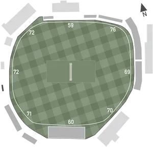 Cricket Stadium Layout Plan PNG Image