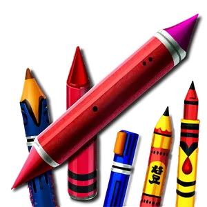 Crimson Red Crayon Clipart Png Hav83 PNG Image