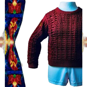 Crimson Red Sweater Png Cwf PNG Image