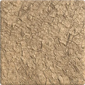 Crinkled Brown Paper Texture PNG Image