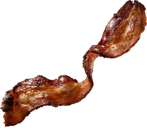 Crispy Bacon Slice Isolated PNG Image