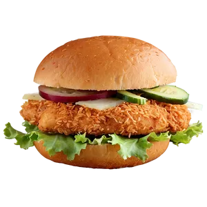 Crispy Chicken Sandwich Recipe Png 35 PNG Image