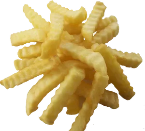 Crispy Crinkle Cut Fries PNG Image