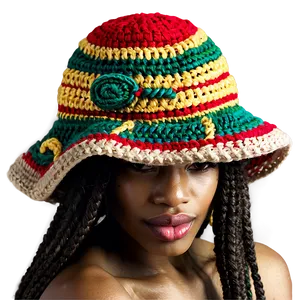 Crochet Rasta Hat Art Png Rxr12 PNG Image