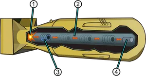 Cross Sectionofa Bullet PNG Image