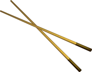 Crossed Chopsticks Graphic PNG Image