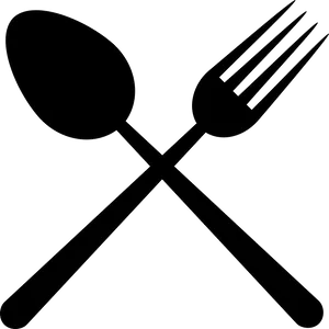 Crossed Forkand Spoon Icon PNG Image