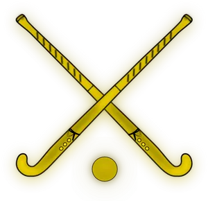 Crossed Hockey Sticksand Puck Illustration PNG Image