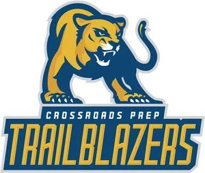 Crossroads Prep Trailblazers Mascot Logo PNG Image