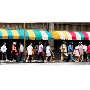 Crowded City Street Png 06252024 PNG Image