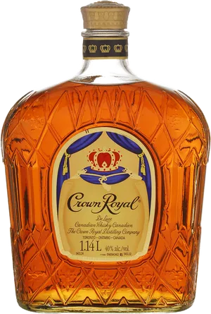 Crown Royal Canadian Whisky Bottle PNG Image