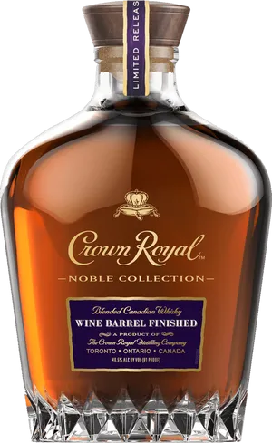 Crown Royal Noble Collection Wine Barrel Finished PNG Image