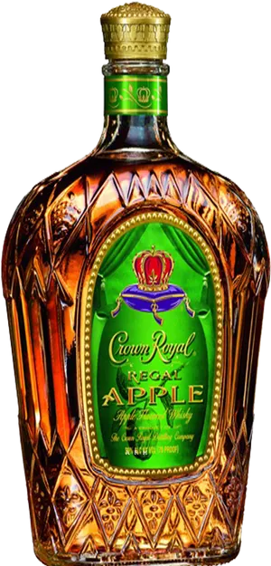 Crown Royal Regal Apple Whisky Bottle PNG Image