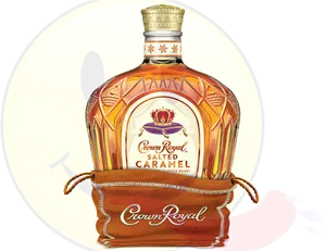 Crown Royal Salted Caramel Whisky Bottle PNG Image