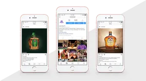 Crown Royal Whiskey Social Media Promotion PNG Image