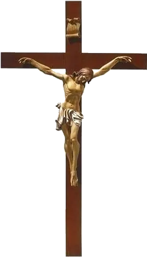 Crucifixion Statueon Cross PNG Image