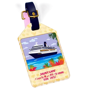 Cruise Luggage Tag Png Emr65 PNG Image