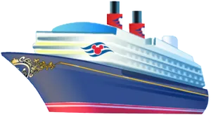 Cruise Ship Illustration PNG Image