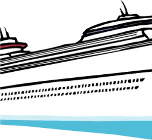 Cruise Ship Illustration PNG Image