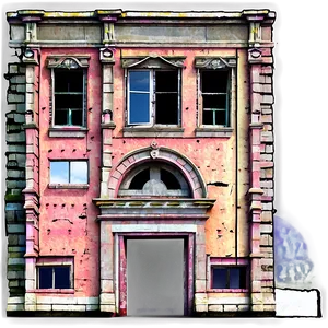 Crumbled Building Facade Png 90 PNG Image