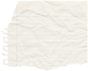 Crumpled Lined Paper Texture PNG Image