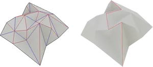 Crumpled Paper Geometry PNG Image