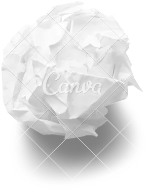 Crumpled White Paper Texture PNG Image