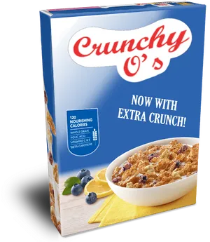 Crunchy Os Cereal Boxwith Extra Crunch PNG Image