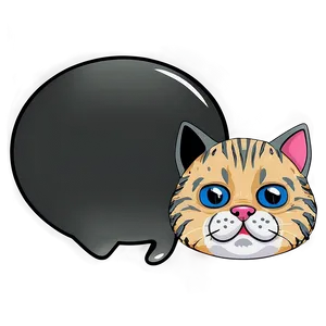 Crying Cat With Text Bubble Png Tlr PNG Image