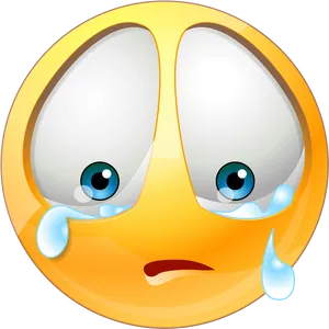 Crying Emoji Expression PNG Image