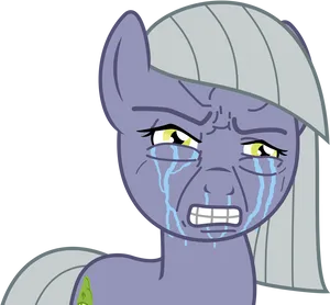 Crying_ Purple_ Cartoon_ Pony_ Meme.png PNG Image