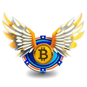 Crypto Coin With Wings Png Svm PNG Image