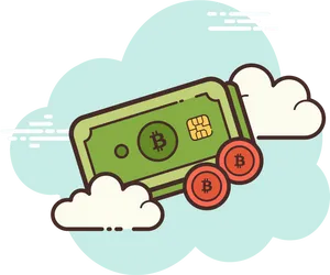 Cryptocurrency Payment Concept PNG