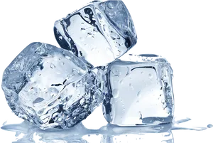 Crystal Clear Ice Cubes PNG Image