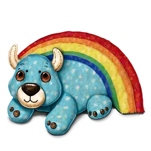 Cuddly Rainbow Png 06252024 PNG Image