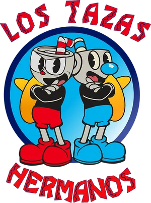 Cuphead_and_ Mugman_ Los_ Tazas_ Hermanos PNG Image