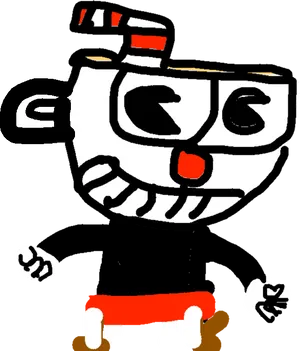 Cuphead Character Illustration PNG Image