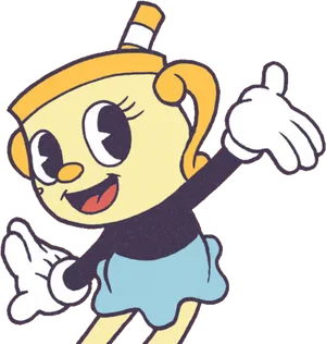 Cuphead_ Character_ Pose PNG Image