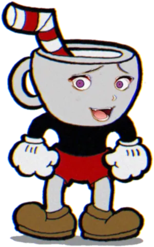 Cuphead_ Character_ Standing PNG Image