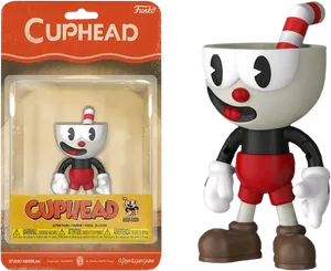 Cuphead Funko Action Figure Packaging PNG Image