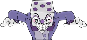 Cuphead King Dice Smiling PNG Image