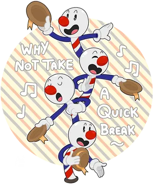 Cuphead Quick Break Illustration PNG Image