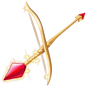 Cupid's Arrow With Sparkles Png Skb40 PNG Image