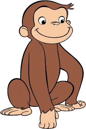 Curious George Cartoon Character PNG Image