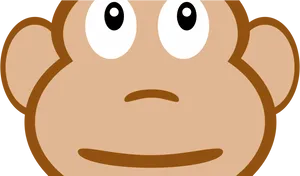 Curious George Face Graphic PNG Image